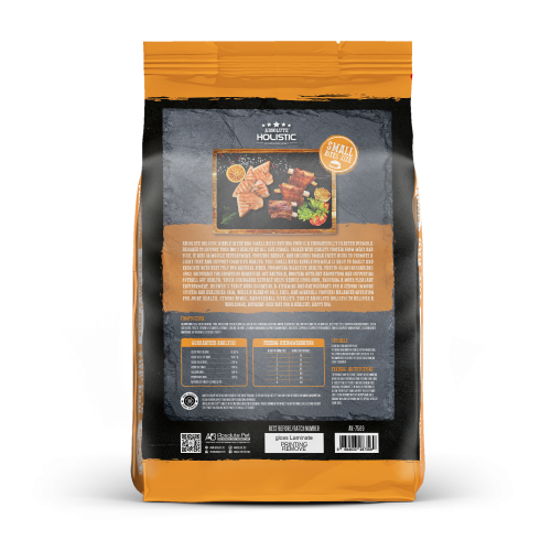 AK 7569 2kg Kibbles In The Bag Small Bites Salmon Pork BACK copy